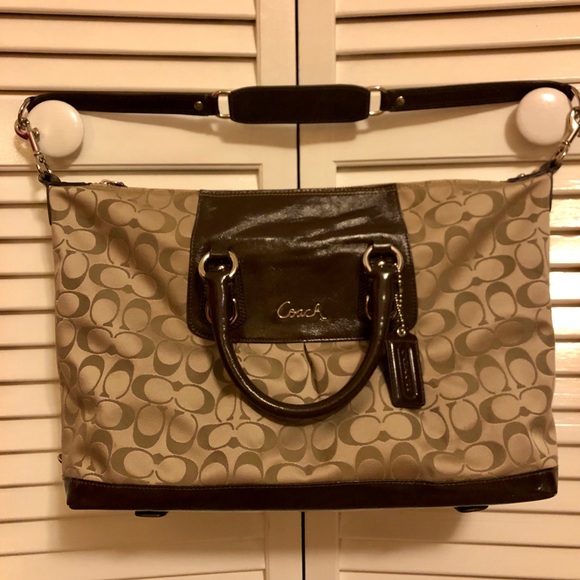 EUC Coach Ashley Signature Sateen Satchel Bag - Picture 3 of 8